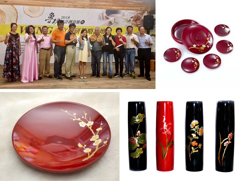 【臺灣優良工藝品】工藝師-- 林建正 (漆器) Taiwan lacquerware crafts vermilion lacquer coating Maki-e